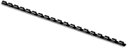 Staples 0.25 Inch Plastic Comb Binding Spines, Black, 100-Pack by Staples