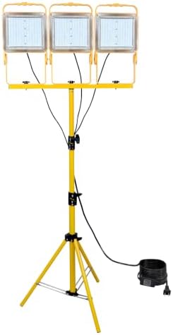 24000 Lumens LED Portable Work Light with Tripod Stand(1500W Equivalent) by Unknown