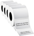 NIIMBOT M2/M3 Thermal Transfer Labels 1.97''x1.18'', for M2/M3 Label Maker, PET Material, Waterproof and High-Temperature Resistance, Long Storage Time, Silver Label Tape(50x30mm-225) (Pack of 4) by NIIMBOT%C2%AE