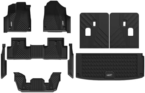LASFIT Floor Mats & Trunk Mat & Backrest Mats for Acura Mdx 2022-2026 - Image 5