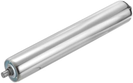 MECCANIXITY Stainless Steel Conveyor Roller 2" Diameter 8" Length Gravity Transmission Replacement Part Galvanized End (Silver) by MECCANIXITY