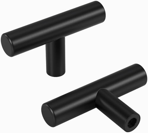 homdiy 35Pack Single Hole Knobs Cabinet Knobs Black Kitchen Drawer Knobs Drawer Pulls for Dresser Drawers by homdiy