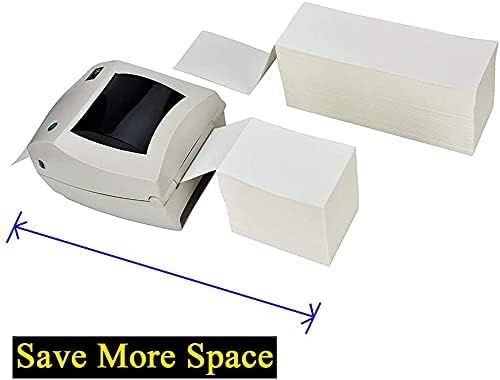 Immuson 4000 Fanfold 4 x 6 Direct Thermal Shipping Labels with Perforations, Permanent Adhesive, White Mailing Labels for Thermal Printer… (4000 Labels) - Image 6