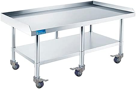 Stainless Steel Rolling Equipment Stand with Wheels (30 x 72) by ExpressKitchQuip
