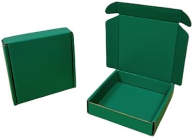 50 Pack 5.1x5.1x1.2 in Hunter Green Shipping Boxes - Image 6