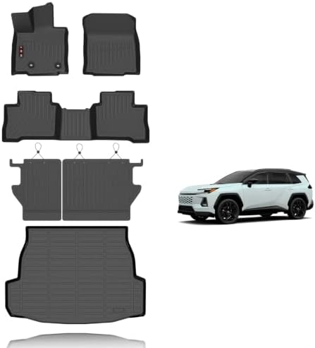 KELCSEECS Floor Mats with Seatback Mats for Toyota Rav4 Hybrid 2026 by KELCSEECS