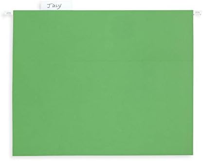 Blue Summit Supplies 25 Hanging File Folders, Letter Size, Green - Image 6