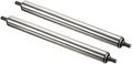 PATIKIL Conveyor Roller 1" Diameter 10" Length, 2 Pack Stainless Steel Gravity Transmission Replacement Part Galvanized End, Silver by PATIKIL