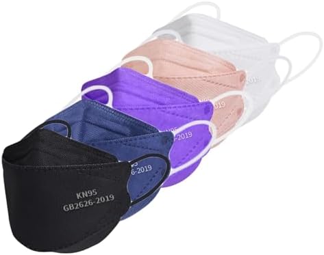 Borje KN95 Face Masks, 100 Pcs Disposable Face Masks, Filter Protection Against PM2.5 from Fire Smoke & Dust - Image 6