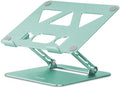 Aoviho Adjustable Laptop Stand for Desk,Portable Laptop Stand Holder and Riser,Foldable Aluminum Notebook Computer Stands for MacBook Air Pro HP Lenovo Dell Samsung, 10-15.6 inch (Fresh Green) by Aoviho