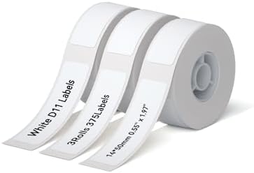 NIIMBOT D110 D11 Label Maker Tape Adhesive Label 0.55" X 1.97" (14 X 50mm) by NIIMBOT%C2%AE