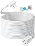 TiFFCOFiO Flat Plug Indoor Extension Cord, 3 Prong Extension Cord, 1 Grounded Outlet for Home, Office and Travel, 16AWG 13A/1625W, ETL Listed (20 FT) by TiFFCOFiO