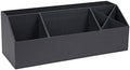 Bigso Elisa Desktop Organizer - Durable Office Desk Organizer with 7 Compartments for Office Supplies and Accessories - 13.1 in x 4.9 in x 4.9 in - Dark Gray by Bigso