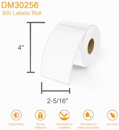 (3600 Labels/3-Proof 1" Core) Labelebal Replacement for DYMO 30256, 2-5/16" x 4"(59 mm x 101 mm) Direct Thermal Labels Postage Address Shipping Labels Compatible for DYMO & Rollo & Zebra Printer - Image 4