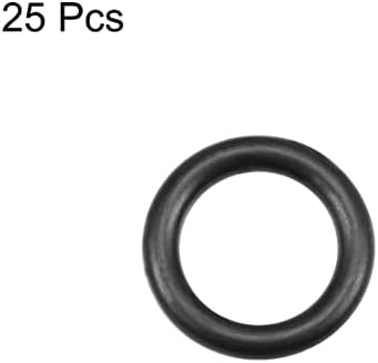 uxcell Nitrile Rubber O-Rings 15mm OD 10mm ID 2.5mm Width, Metric Nitrile Rubber Sealing Gasket for Automotive Machine Plumbing, Pack of 25 - Image 2