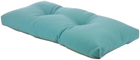 Klear Vu The Gripper Non-Slip Tufted Bench Cushion for Indoor Furniture, Assembled in USA, Entryway Storage, Bay Window, Corner Nook or Piano Seat, 30 Inches, Solid Teal - Image 5