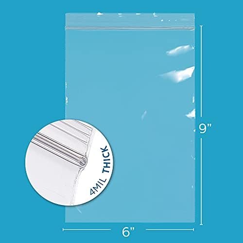 GPI 6" x 9" Zip Bags, 4000 Pack, 2 Mil, Reclosable, for Storage & Packaging - Image 2
