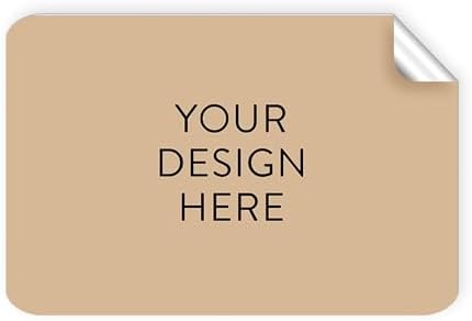 100 Custom Vinyl Stickers - Upload Your own Image, Text, Design, Logo - Personalized Logo Labels for Handmade, Packaging, Bottle, Jars, Candle, Brand Stickers (Brown, 6x4) by DayStarCustomDesigns