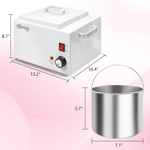 Larger Waxing Warmer 3L Single Pot Wax Heater Hold 5.5 Lbs for Hair Removal - Image 6