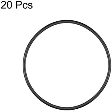 uxcell Nitrile Rubber O-Rings 53mm OD 49mm ID 2mm Width, Metric Nitrile Rubber Sealing Gasket, Pack of 20 - Image 2