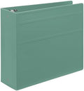 Carstens 4-Inch Heavy Duty 3-Ring Binder - Side Opening, Mint, Durable Plastic, Precision No-Gap Rings, Waterproof Cover, No Pockets, Holds 600 US Letter Sheets, BPA-Free, Made in USA (1844-3R) by Carstens