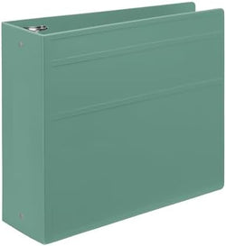 Carstens 4-Inch Heavy Duty 3-Ring Binder - Side Opening, Mint, Durable Plastic, Precision No-Gap Rings, Waterproof Cover, No Pockets, Holds 600 US Letter Sheets, BPA-Free, Made in USA (1844-3R) by Carstens