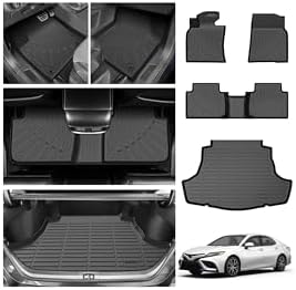 Cartist Floor Mats for Toyota Camry (Only for FWD) 2018-2024, All Weather Cargo Liner for Camry Accessories, Heavy Duty TPE Cargo Mats, Car Accessories (Not Fit for Hybrid or AWD) by cartist
