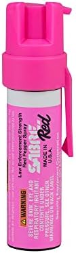 SABRE RED Compact Pepper Spray, Max Police Strength OC Spray with UV Dye, Compact Belt Clip For Fast Access, 4X Longer Spray Time - Up to 13 Seconds, 0.67 fl oz, Secure & Easy to Use Safety by SABRE