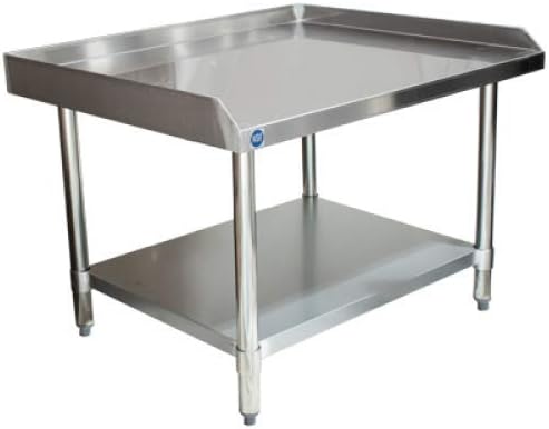30" Deep x 30" Long Stainless Steel Equipment Stand with Undershelf - Express KitchQuip NSF Certified 18 Gauge Grill & Appliance Stand for Commercial Kitchens by ExpressKitchQuip