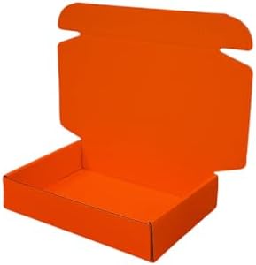 50 Pack 8.5x5.1x1.6 in Orange Red Shipping Boxes - Image 5