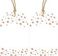 Anwyll Gift Tags with String - 100 Pcs Rose Gold Foil Gift Tags for Present by Anwyll