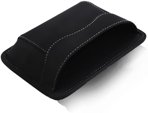 Black Car Seat Side Pocket Organizer - Change Holder, Pouch, Leather Cell Phone Sunglasses Holder, Seat Gap Filler Accessories Organizer by Unknown