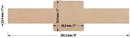 Mr-Label 1”×8” Printable Kraft Soap Wrap Labels - Belly Band Stickers for Handmade Soap Bars – Laser & Inkjet Compatible, Easy Application, Permanent Adhesive (10 sheets/50 Labels) - Image 4