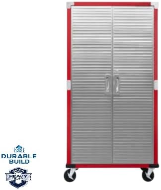 Heavy-Duty Commercial Storage Cabinet (Red, 36" W x 18" D x 72" H) - Image 3