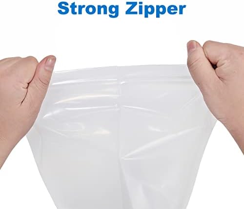 20 PCS 13"x15" 5Mil Large Clear Zip Seal Lock Poly Plastic Reclosable Bags - Image 6
