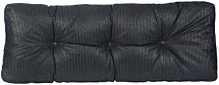 Klear Vu The Gripper Non-Slip Tufted Bench Cushion for Indoor Furniture, Assembled in USA, Entryway Storage, Bay Window, Corner Nook or Piano Seat, 35 Inches, Solid Indigo - Image 2