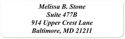 White Personalized Return Address Labels Without Dispenser - Roll of 500 Custom Stickers - Image 5