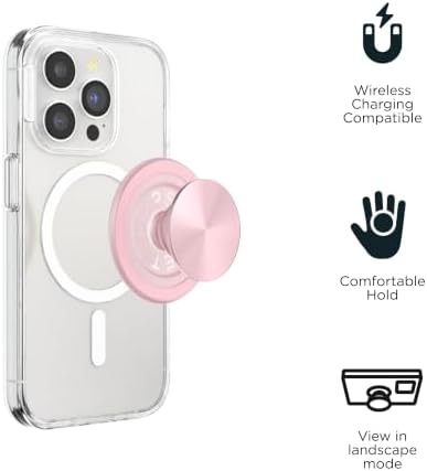 PopSockets Phone Grip for MagSafe, Magnetic Holder- Dusty Rose - Image 3