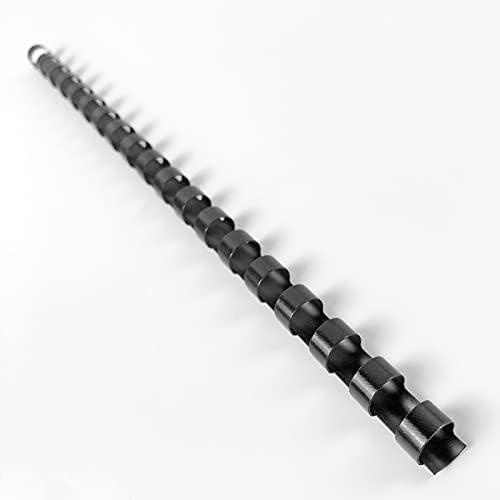 HOUYEE 100 Pack 3/8 Inch Plastic Binding Combs Spines, 19 Rings, Black by HOUYEE