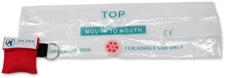 CPR Keychain Face Shields with One-Way Valve, 6 Pack - Image 6