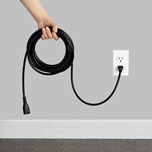 Amazon Basics 25 ft Extension Cord, 13 Amps, 125V, Multiple Outlets with LED Indicator Lights, Black (20 Count Total) - Image 5