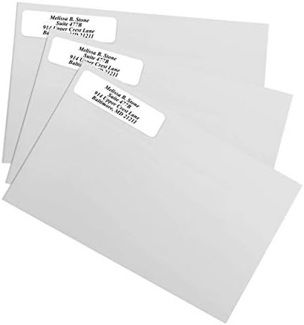 White Personalized Return Address Labels Without Dispenser - Roll of 250 Custom Stickers - Image 2