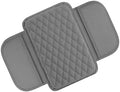 Center Console Cover, Armrest Cushion with 2 Storage Bags, Microfiber Leather Waterproof Pad for Car SUV Truck, Universal Interior Accessories (Gray) by Unknown