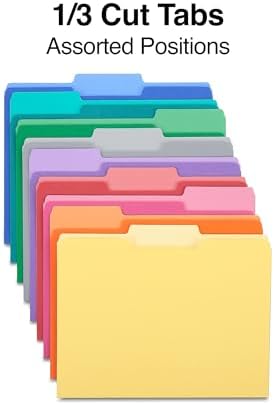 Staples File Folders, Letter, 1/3-Cut, Assorted Colors, 200/Carton - Image 4