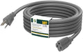 EP 50 FT Outdoor Extension Cord, 16/3 SJTW Heavy Duty Grey, ETL Listed by ENERGYPRO