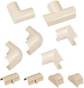 D-Line Medium Cable Raceway Accessory Pack, Join 1.18in x 0.59in Cord Cover Lengths, 10 Accessories Included, Hide Cords Around a Variety of Angles - Beige by D-LineUSAinc