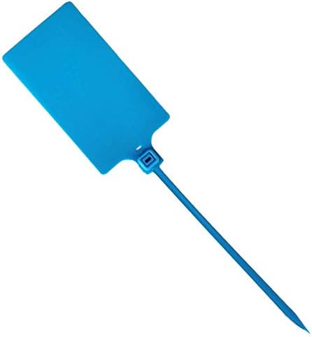 Plastic Seals Shipping Tags Logistics Use Big Sign Tie Large Label Tie, 255 mm Total Length, Package of 100 pcs (Blue) by XF-Vel