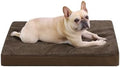 KSIIA Orthopedic Dog Bed for Medium Dogs with Waterproof Lining,Brown,29x18 by KSIIAPetProducts