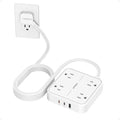 TESSAN Surge Protector Flat Extension Cord 10Ft, Flat Plug Power Strip by TESSAN