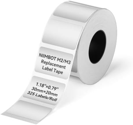 NIIMBOT Thermal Transfer Labels 1.18''×0.79'', Silver by NIIMBOT%C2%AE